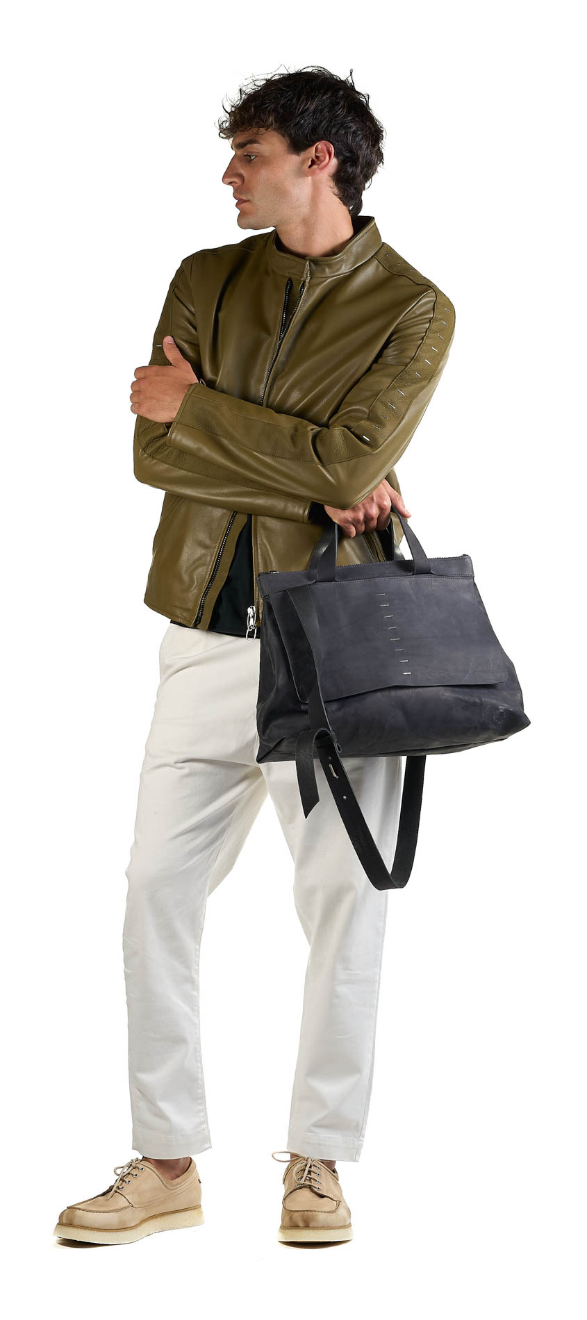 daniele basta leather and silver bags - WEARING